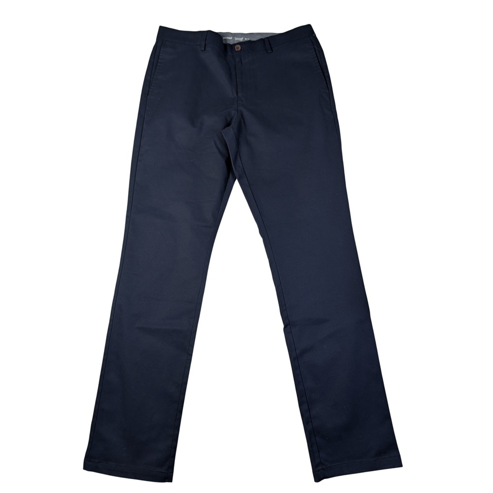 Old Navy Ultimate Slim Built-In Flex Navy Blue Chino Pants Mens 36x34 NEW